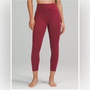 Lululemon NWT InStill High-Rise Tight 25" Mulled Wine Size 4